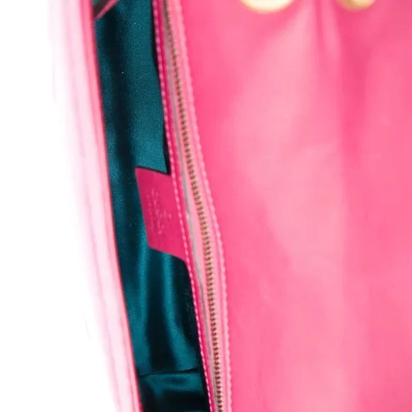 Gucci GG Marmont Shoulder Bag in Pink Velvet NEW WITH DUSTBAG - Picture 5 of 5
